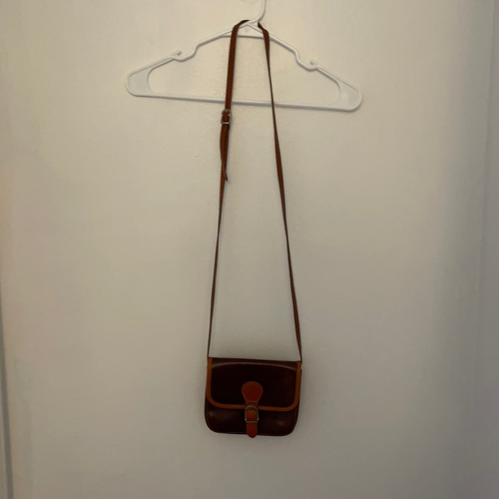 Italian leather small crossbody bag